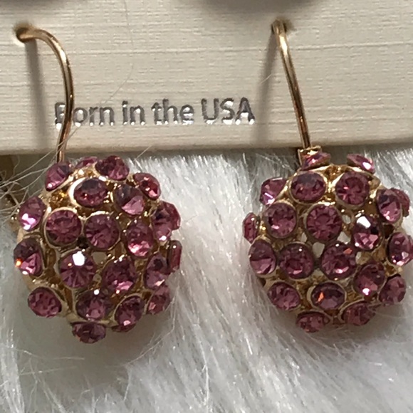 🆕🌸 3pc Earrings Set Gold Pink - Picture 3 of 8